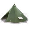 vidaXL Tipi Zelt mit Dach mit Speicher Gr&uuml;n 560 x 560 x 300 cm Taft