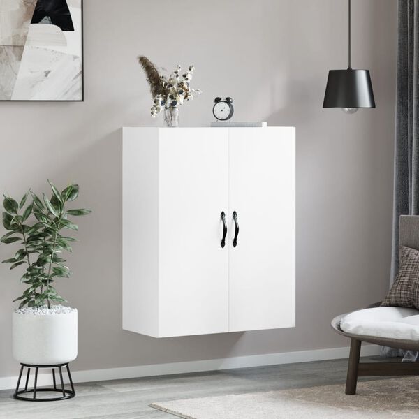 vidaXL Wandschrank Wei&szlig; 69,5x34x90 cm Holzwerkstoff