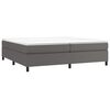 vidaXL Boxspringbettgestell Grau 200x200 cm Kunstleder