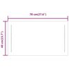 vidaXL LED-Badspiegel 40x70 cm