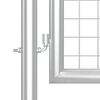 vidaXL Maschen-Gartentor Silber 300x125 cm Verzinkter Stahl
