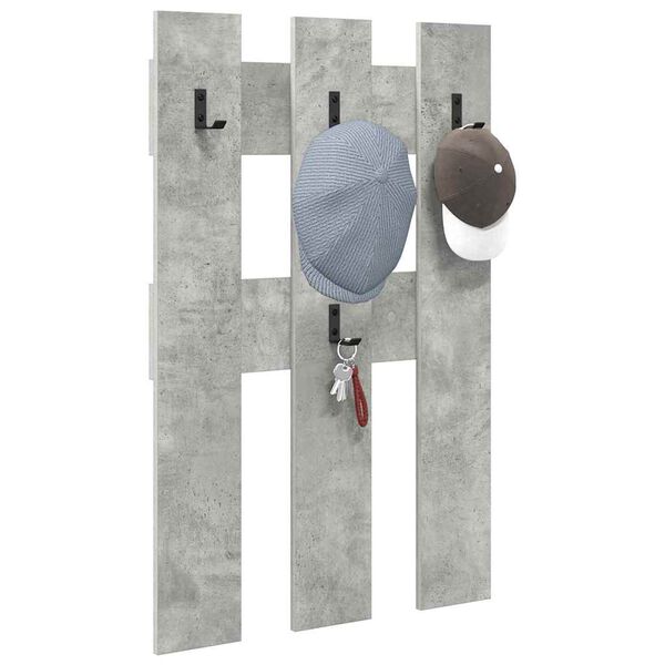 vidaXL Wandmontierter nachttisch Beton Grau 65 x 3 x 100 cm