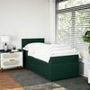 vidaXL Boxspringbett mit Matratze Dunkelgr&uuml;n 80x200 cm Samt