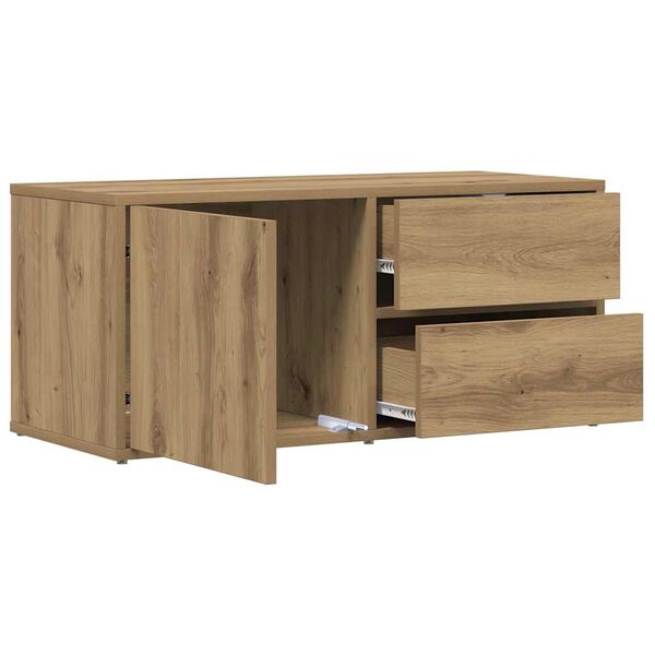 vidaXL TV-Schrank Artisan-Eiche 80x34x35,5 cm Holzwerkstoff