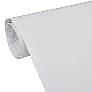 vidaXL Autofolie 3D Wei&szlig; 100x150 cm