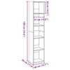 vidaXL B&uuml;cherregal Artisan-Eiche 40x30x189 cm Holzwerkstoff