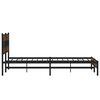 vidaXL Metallbett ohne Matratze Braun Eichen-Optik 183x213 cm