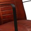 vidaXL Loungesessel Braun Echtleder