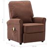 vidaXL Massagesessel Braun Stoff
