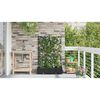 vidaXL Garten-Pflanzgef&auml;&szlig; 2 pcs Schwarz Stahl