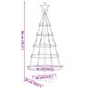 vidaXL Weihnachtsdeko mit St&auml;nder Schwarz 90 cm Stahl