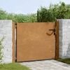 vidaXL Gartentor Schwarz 100 x 125 cm Pulverbeschichteter Stahl