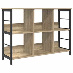 vidaXL B&uuml;cherregal 6 Ebenen 102 x 32 x 72,5 cm Holzwerkstoff