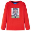 Kinder-Langarmshirt Rot 128