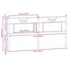vidaXL Ersatz-Kopfteil Sonoma-Eiche 160 cm Holzwerkstoff und Stahl