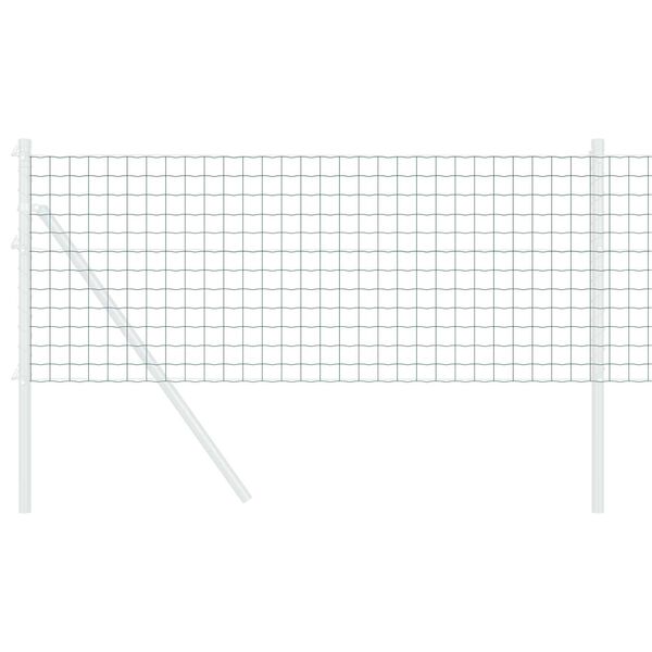 vidaXL Eurozaun Gr&uuml;n 0,8 x 25 m PVC-beschichtetes Eisen