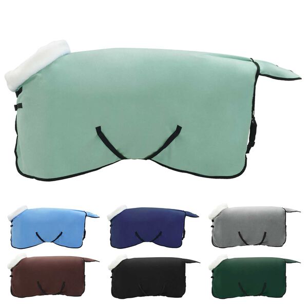 vidaXL Pferdedecke Dunkelgr&uuml;n 75 cm Polarfleece
