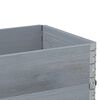 vidaXL Pflanzkasten Grau 100x50 cm Massivholz Kiefer