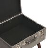 vidaXL Hocker mit Stauraum 3 Stk. Grau Samt