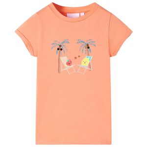 vidaXL Kinder-T-Shirt Pfirsich 128