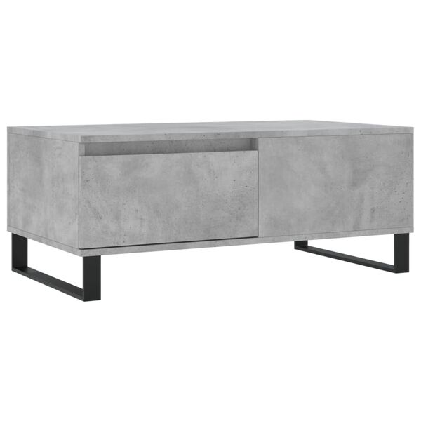 vidaXL Couchtisch Betongrau 90x50x36,5 cm Holzwerkstoff