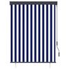 vidaXL Au&szlig;enrollo 120 x 250 cm Blau und Wei&szlig;