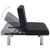 vidaXL Schlafsofa Schwarz Polyester
