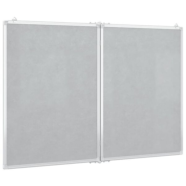 vidaXL Magnetisches Whiteboard Klappbar 100x80x1,7 cm Aluminium
