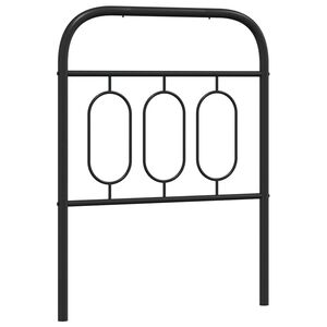 vidaXL Ersatz-Kopfteil Metall Schwarz 75 cm