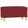 vidaXL Sitzbank Weinrot 70x35x41 cm Stoff