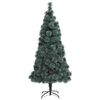 vidaXL K&uuml;nstlicher vorbeleuchteter Weihnachtsbaum mit Ball-Set 150 cm
