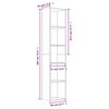 vidaXL B&uuml;cherregal Grau Sonoma 40x30x189 cm Holzwerkstoff