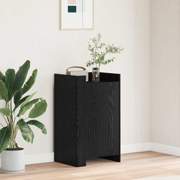 vidaXL Sideboard Schwarz Eichen-Optik 45 x 35 x 75 cm