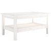 vidaXL Couchtisch Wei&szlig; 80x50x40 cm Massivholz Kiefer