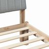vidaXL Bettrahmen mit Kopfteil Braun 135 x 190 cm Massives Kiefernholz