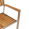 vidaXL Gartenstuhl 4 pcs Braun 56 x 54,5 x 87 cm Massivholz Teak
