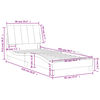 vidaXL Bett mit Matratze "Hanko" Rosa 90x200 cm Samt
