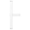 vidaXL Couchtischbeine T-Form 2 Stk. Wei&szlig; 60x25x(42-43) cm Stahl