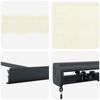 vidaXL Markise Einziehbar Creme 4x3 m Stoff und Aluminium