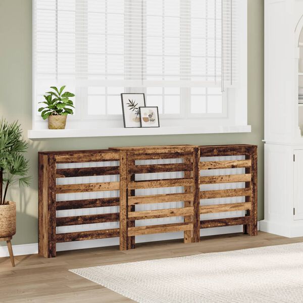 vidaXL Heizk&ouml;rperverkleidung Altholz-Optik 205x21,5x83,5 cm