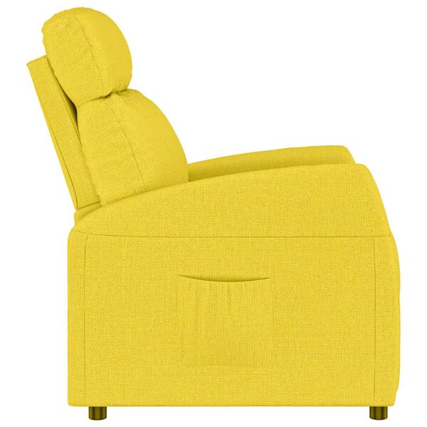 vidaXL Relaxsessel Hellgelb Stoff