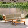 vidaXL Garten-Ecksofas aus Paletten mit Kissen 2 Stk Massivholz Akazie