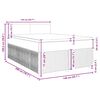 vidaXL Boxspringbett mit Matratze Taupe 140x200 cm Stoff