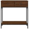 vidaXL Konsolentisch Braun Eichen-Optik 75x34,5x75 cm Holzwerkstoff