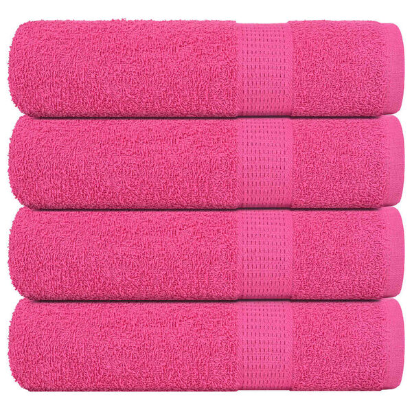 vidaXL Handt&uuml;cher FROGN 4 Stk. Rosa 50x100 cm 360 g/m&sup2;