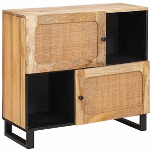 vidaXL Sideboard Braun 80 x 33 x 75 cm Massivholz Mango