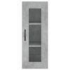 vidaXL Wandschrank Betongrau 34,5x34x90 cm