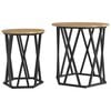 vidaXL Couchtisch 2 pcs Artisan-Eiche 50 x 50 x 50 cm