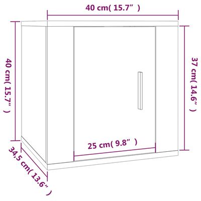 vidaXL 5-tlg. TV-Schrank-Set Räuchereiche Holzwerkstoff