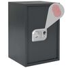 vidaXL Digitaler Safe mit Schloss Dunkelgrau 35 x 31 x 50 cm Stahl
